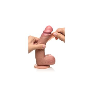 Silicone Dildo Real Skin - 20.32 cm