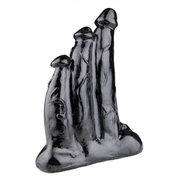 Dildo Triple Mission - Zwart