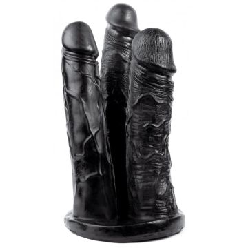 Grote 3-Dubbele Dildo - Zwart