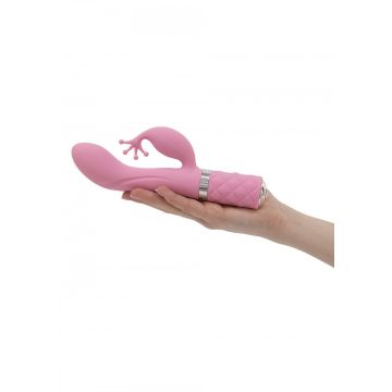 Roze G-spot Vibrator met Clitoris Stimulator - Kinky
