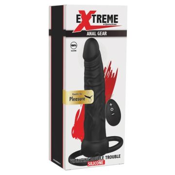 Vibrerende Dubbele Anale Penetrator - Zwart