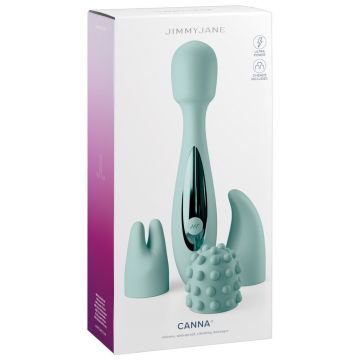 Wand Vibrator Canna Met 3 opzetstukken - Turquoise