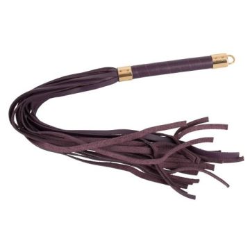 Wild thing by Zado- Echt lederen Flogger- Paars Op=Op