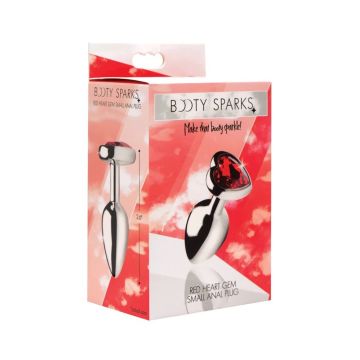 Buttplug Red Heart Gem Small - Rood