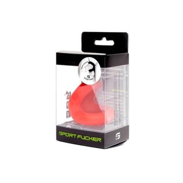 Liquid Silicone Rugby Ring - Rood