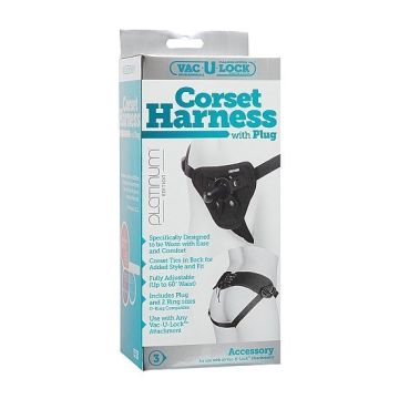 Corset Strap-On Harnass - Zwart