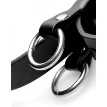 Frog Tie Bondage Riemen met 4 O-ringen