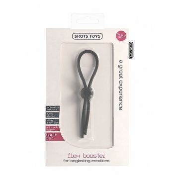 Verstelbare Cockring Flex Booster - Zwart