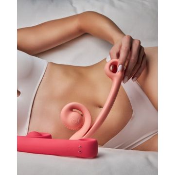 Snail Vibe Curve Vibrator - Peach