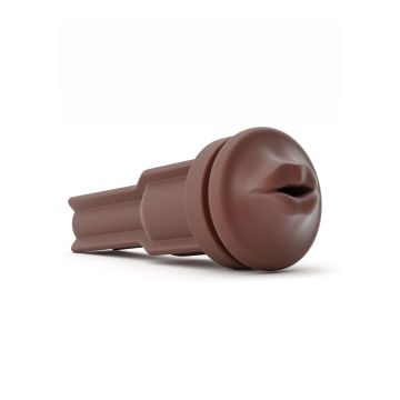 Siliconen Sleeve voor Autoblow Mond - Bruin