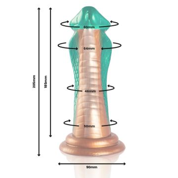 Monster Dildo Epic Python Cobra Groen