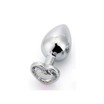 Hartvormige Buttplug Scarlet Wit M