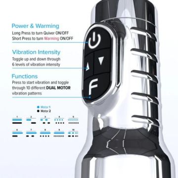 Fleshlight Vibrerende Vagina Stroker Quiver - Lichte Huidskleur