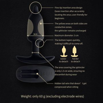 Dungeon Lab Silicone Bi-Polar Electro Buttplug