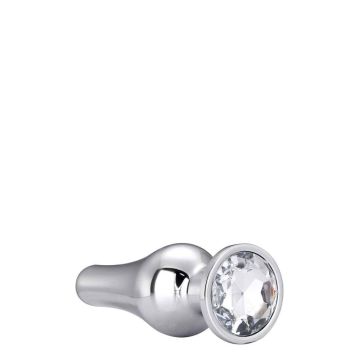 Buttplug Gleaming Love Zilver - Small