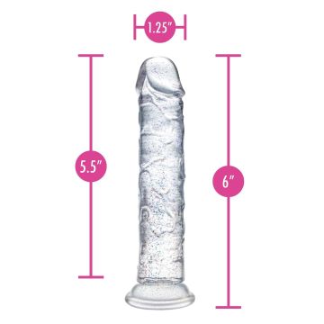 Gala Sparkling Transparante Dildo - 15.2 cm
