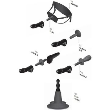 Hung System Horse Dildo Donkey Black