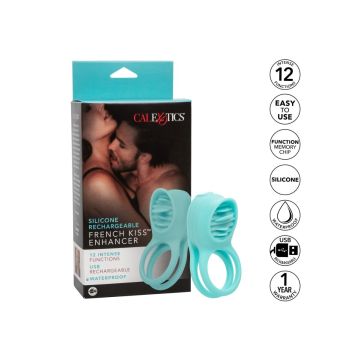 Vibrerende Cockring French Kiss Enhancer - Groen
