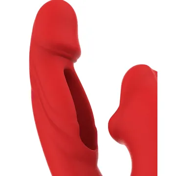 Rabbit Vibrator Met App IY Mouty Biting & Flipping - Rood