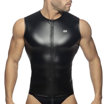 Fetish Rubberen Heren Shirt - Zwart