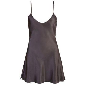 Satin Chemise Zwart