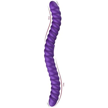 She.E.O Dubbele Flexibele Vibrator met Afstandsbediening - Paars