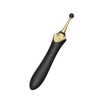 Bess 2 Verwarmende Clitoris Massager met 4 Opzetstukken - Zwart