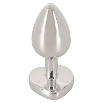 Magic Shiver RVS Buttplug met Siersteen - Blauw 
