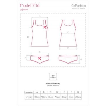 Shortama Madeliefjes Print - Zwart / Roze