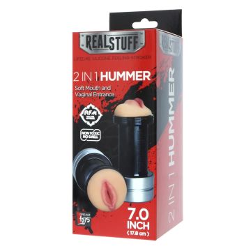 2 in 1 Mond en Vagina Masturbator - Hummer
