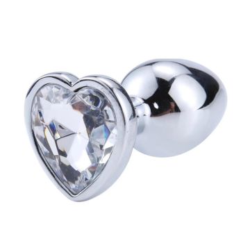 Hartvormige Buttplug Scarlet Wit S