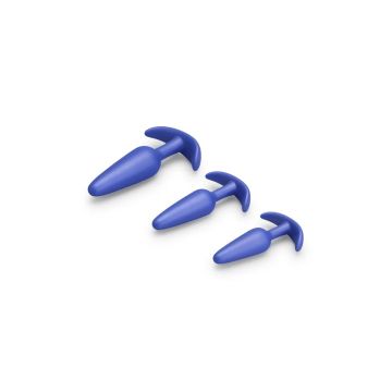 B-Vibe Buttplug Set Butties Booty Bundle - Blauw