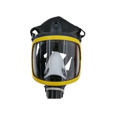 Gasmasker Show Max Zwart/Geel