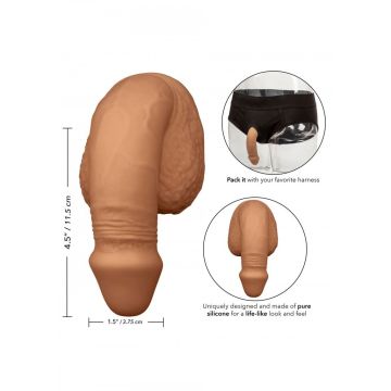 Siliconen Packing Penis 12.75 cm - Caramel