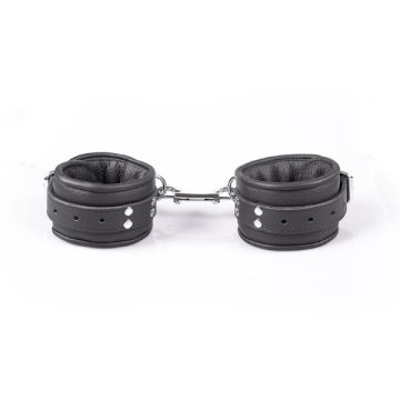 Professionele Enkelboeien 7 cm Zwart - Kiotos Leather