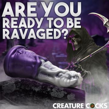 Monster Dildo Grim Reaper - Paars