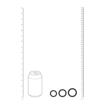 Silicone Cockring Set van 3 XS/S/M - Zwart