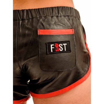 Fist Leren Short - Zwart - Rood