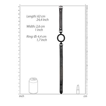 Fluweelzachte Siliconen O-Ring - Zwart