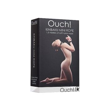 Kinbaku Mini Touw 1,5 meter - Zwart
