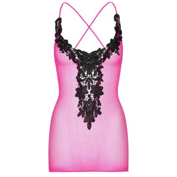 Roze visnet mini jurkje