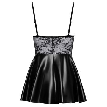 Noir Handmade Kort Jurkje - Zwart