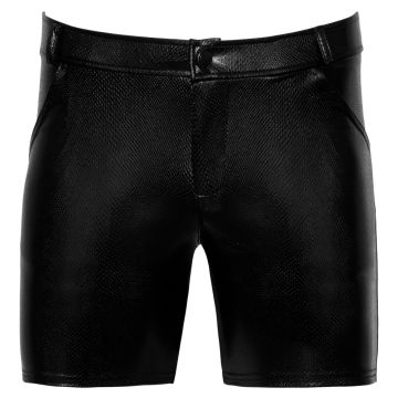 Noir Handmade Short Slangenleer-effect - Zwart