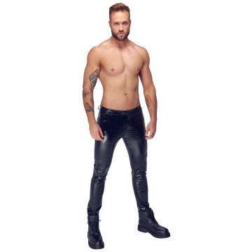 Noir Handmade Slangenleer Broek - Zwart