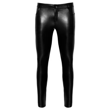 Noir Handmade Slangenleer Broek - Zwart