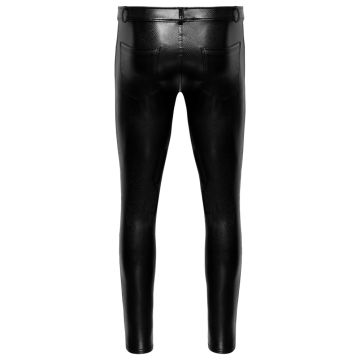 Noir Handmade Slangenleer Broek - Zwart