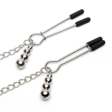Play Nice Ketting en Tepelklemmen van Satijn en Kant