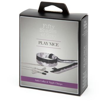 Play Nice Ketting en Tepelklemmen van Satijn en Kant