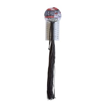 PVC Zweep met Leren Handvat