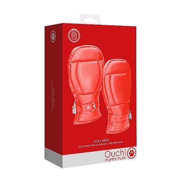Neopreen Handschoenen Puppy Play - Rood